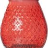 Cosy @ home Hurricane vaas glas 270ml d18xh19cm rood