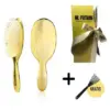 Haarborstel wit haar - Limited Edition Gold – Massage - Borstel - Goud - Cadeau verpakking - Kado - Zwijnenhaar - Zachte Haren - Extensions -