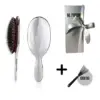 Haarborstel - Limited Edition Zilver – Massage - Borstel - Zilver - Cadeau verpakking - Kado - Zwijnenhaar - Zachte Haren - Extensions - Man Vrouw