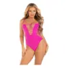 Racer back thong bodysuit