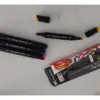 Crea Box Marabu alcohol markers - 4x sketch pen - brede en smalle punt -  geel zwart rood blauw - handletteren