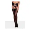 Obsessive Mixty Kousen - Erotische Lingerieset - Maat L/XL - Zwart
