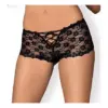 Obsessive Letica Shorties - Erotisch Onderbroek - Maat L/XL - Zwart