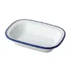 Style Point melamine wit met blauw randje