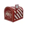 Kerst - Decoratie postbus North Pole Post rood-wit 24cm Karton