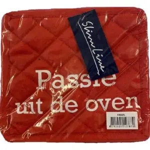 Pannenlappen slimline 20*20 rood (set van 2)