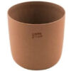 BLOEMPOT UIT GERECYCLED PLASTIC, HOUT- EN STEENPOEDER TERRACOTTA Ø 15.5CM H 13.6CM