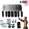 NL Future - Fitness Elastiek - Grijs - Weerstandsbanden Set XL - 11 Stuks - Resistance band - 70kg - Resistance tubes - Booty Band