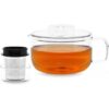 QDO Me Pot theepot uit glas met infuser zwart 500ml