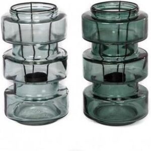 Sfeerlicht glas cilinder Ø14x24cm