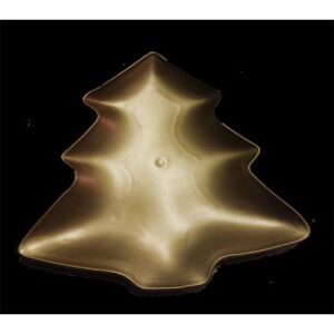 Goudkleurige kerstboom bordje 19*21